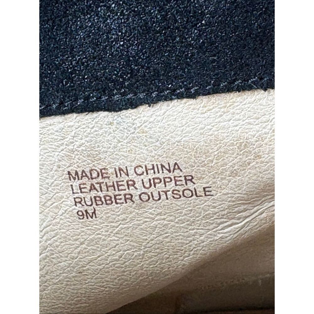 Michael Kors Black Leather Fold-Over Ankle Booties Zip Heel Women 9 - Picture 9 of 10